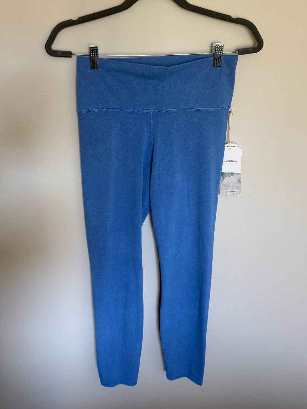 NWT Vuori Washed Studio Leggings Washed Cerulean Blue Size Large